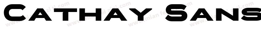 Cathay Sans Bold字体转换